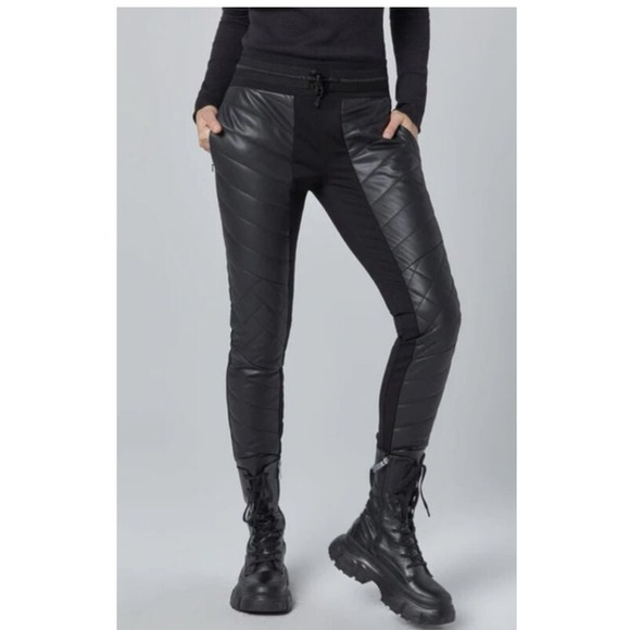 Alp N Rock Womens Vallon 2 Jogger Black Faux Leather Size S - Picture 1 of 9